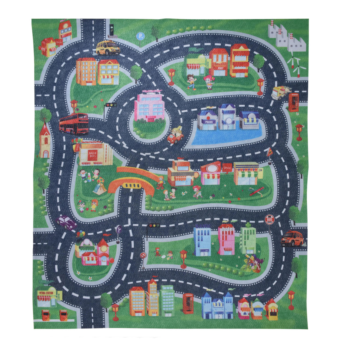 Auto speelmat, 79x70cm