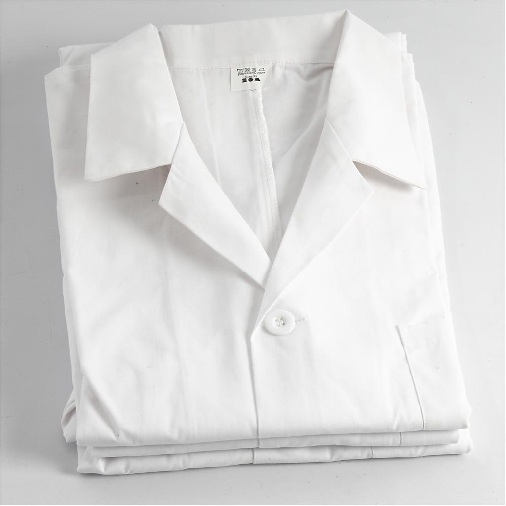 Creotime http: www.cchobby.nl stofjas-l-78-cm-afm-small-mouwlengte-58-cm-wit-1-stuk