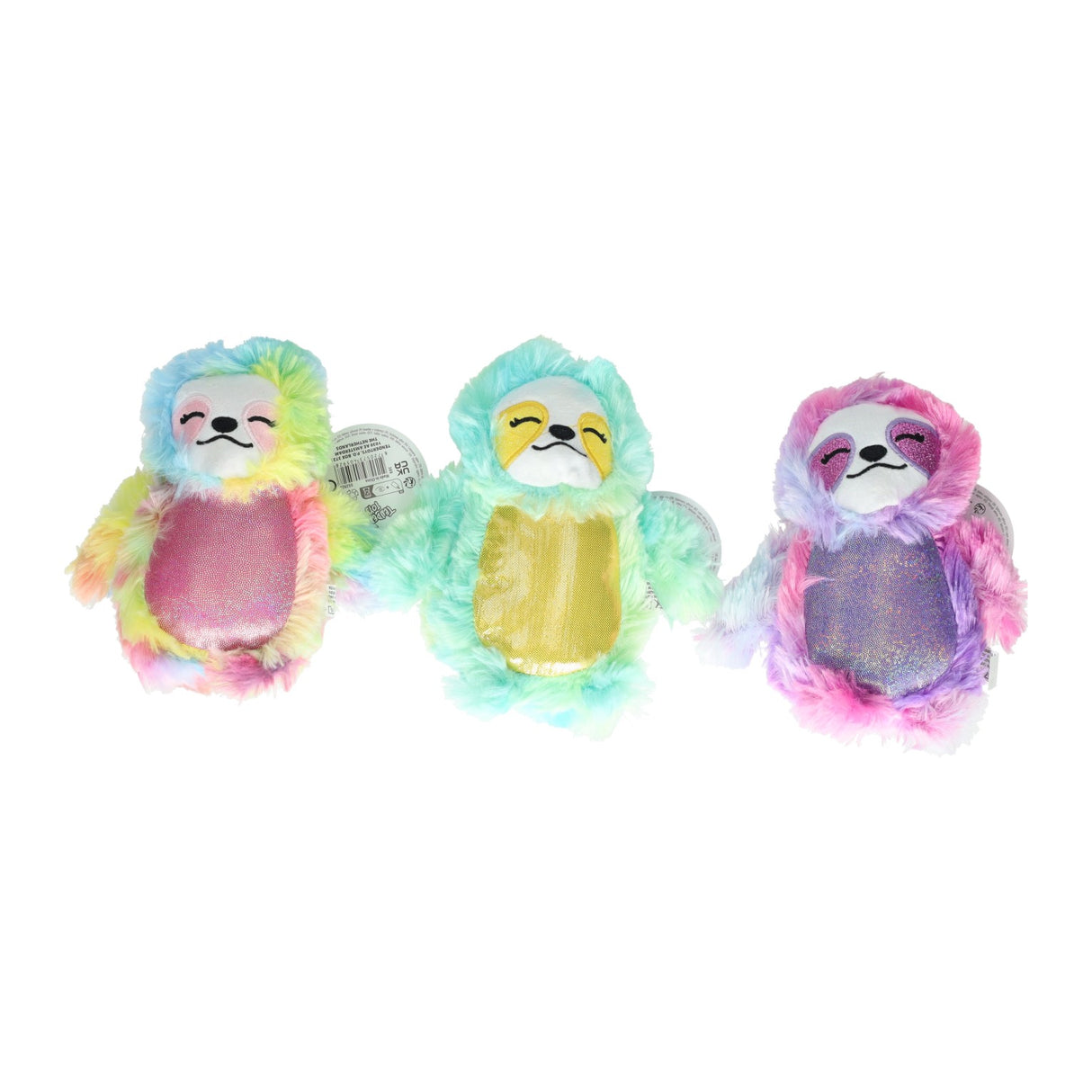 Luiaard knuffel met tie-dye effect
