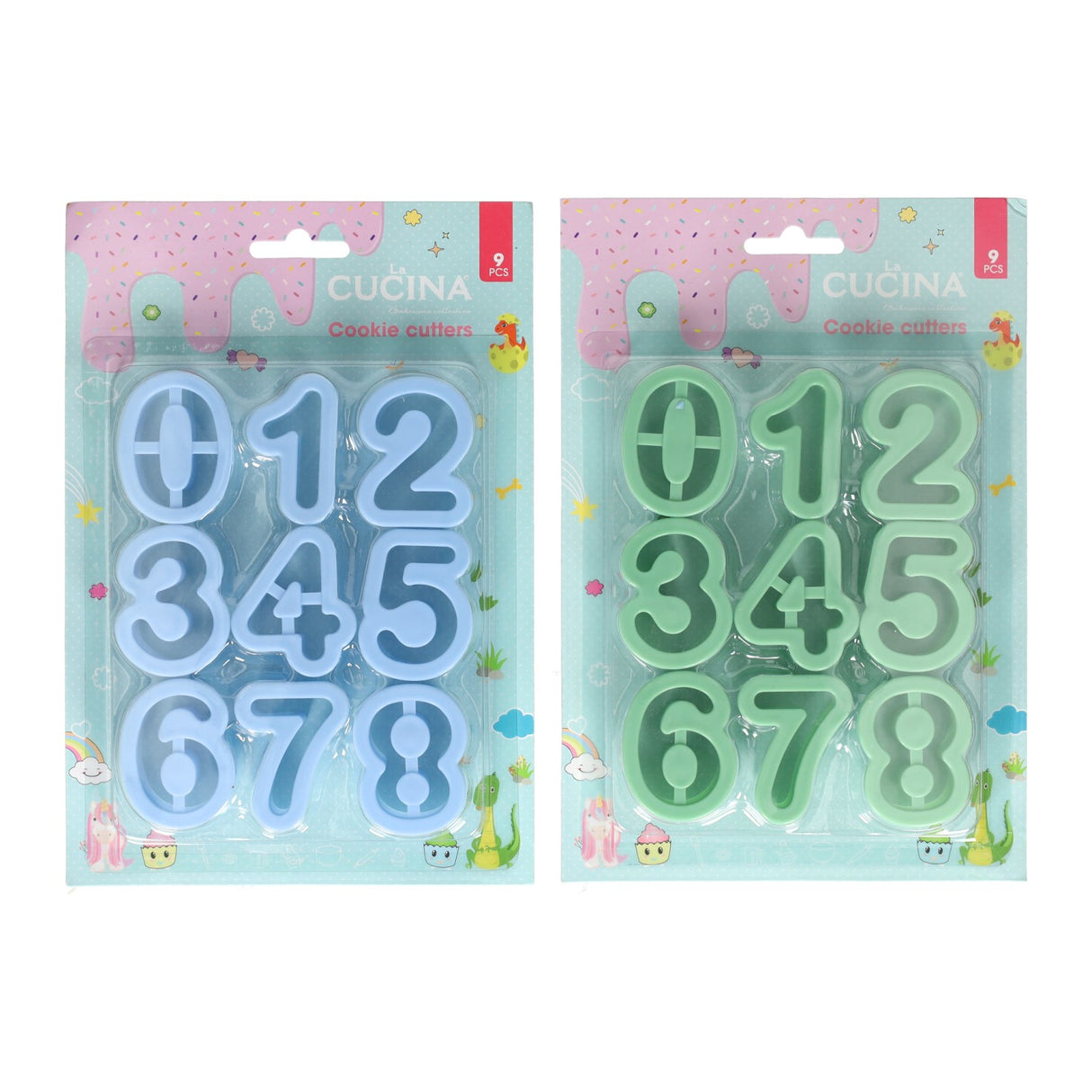 Set uitsteekvormen cijfers - 9st.