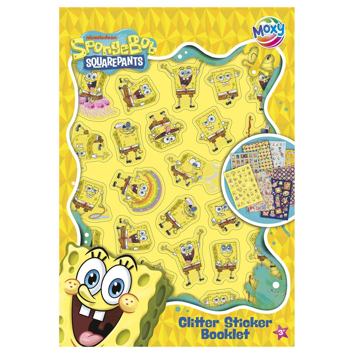 Moxy spongebob stickerboek a5 - 8 vellen