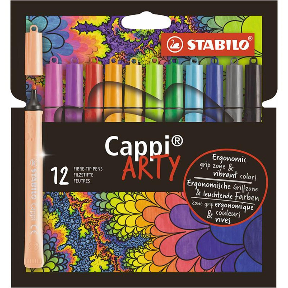 Stabilo cappi arty viltstiften 12 stuks in etui