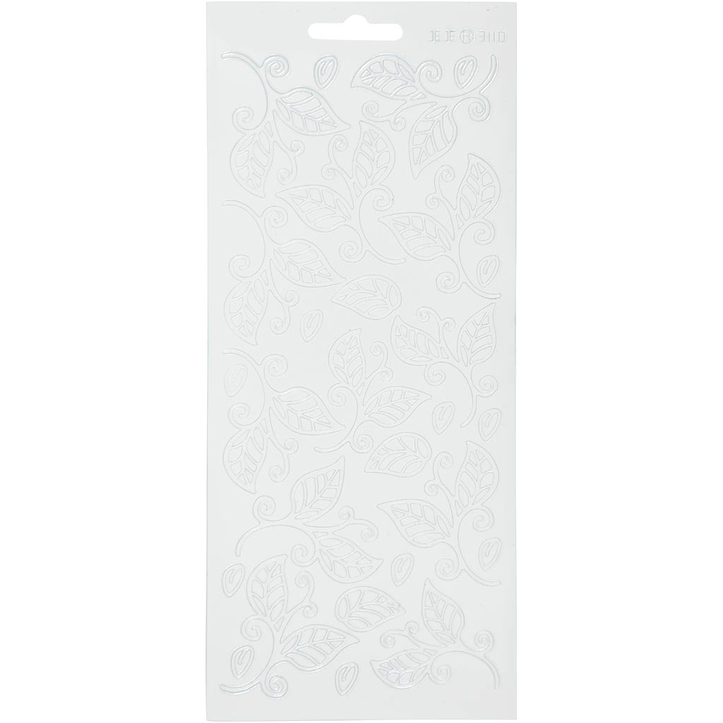 Http: www.cchobby.nl stickers-bladeren-vel-10x23-cm-wit-1-vel