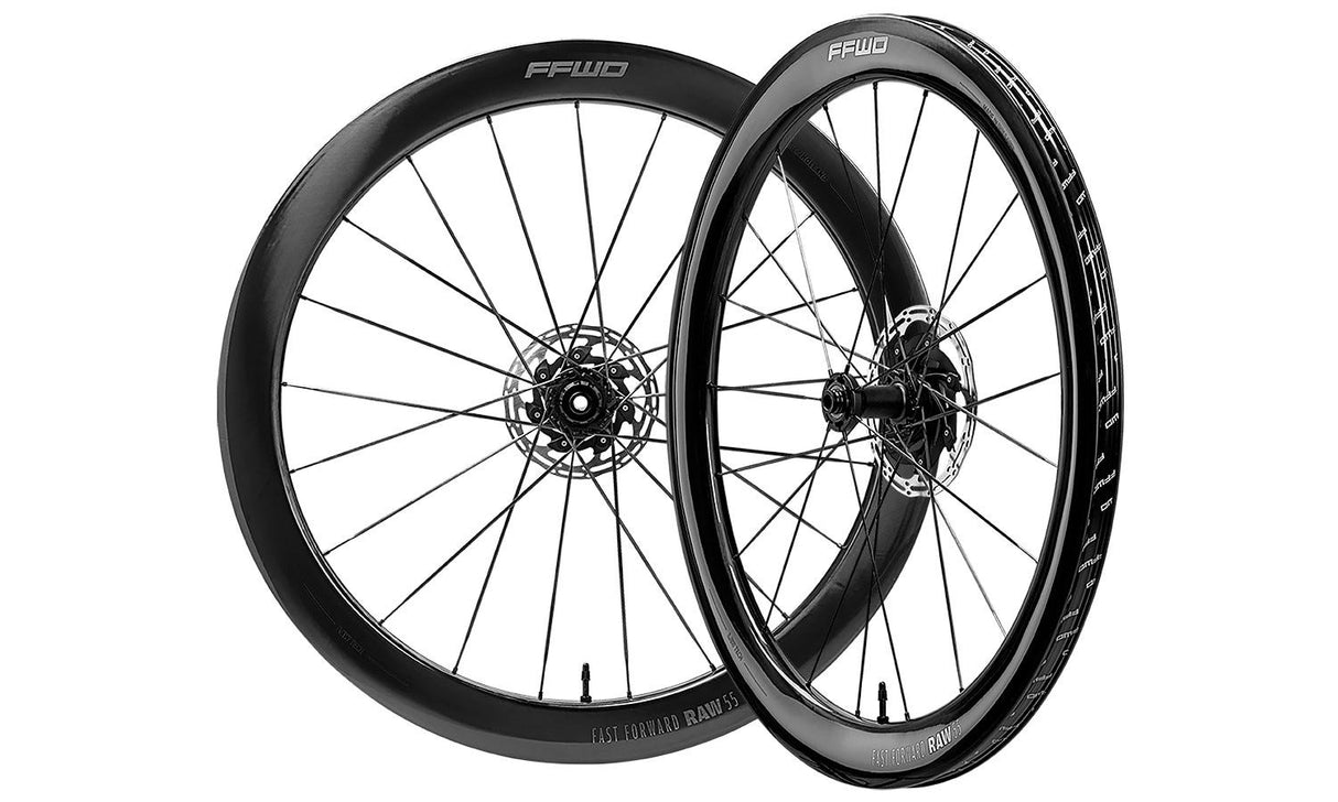 Shimano ffwd wielset raw55 ffc 55mm glossy 12mm ta