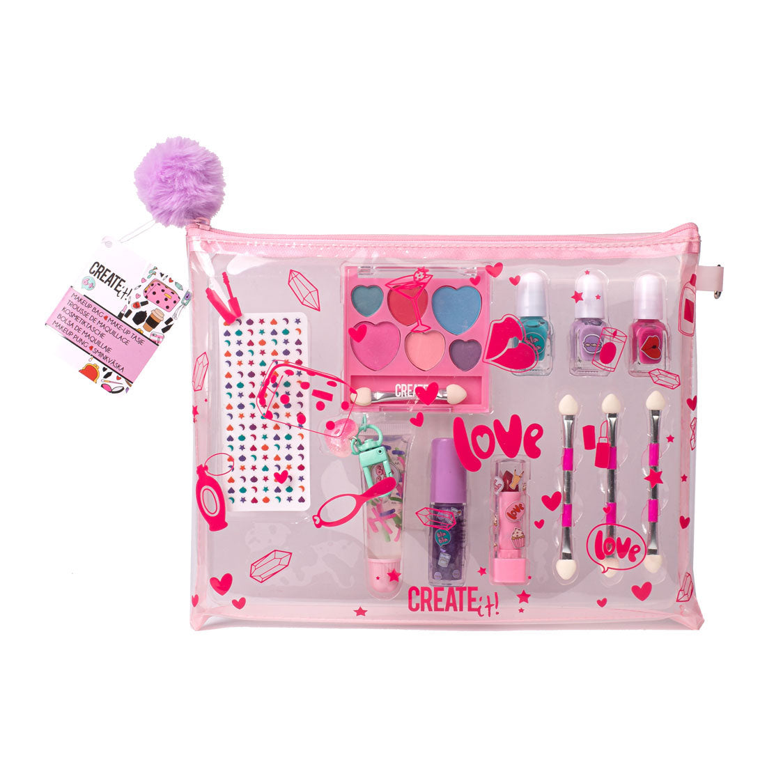 Create it! beauty make-up tasje met inhoud