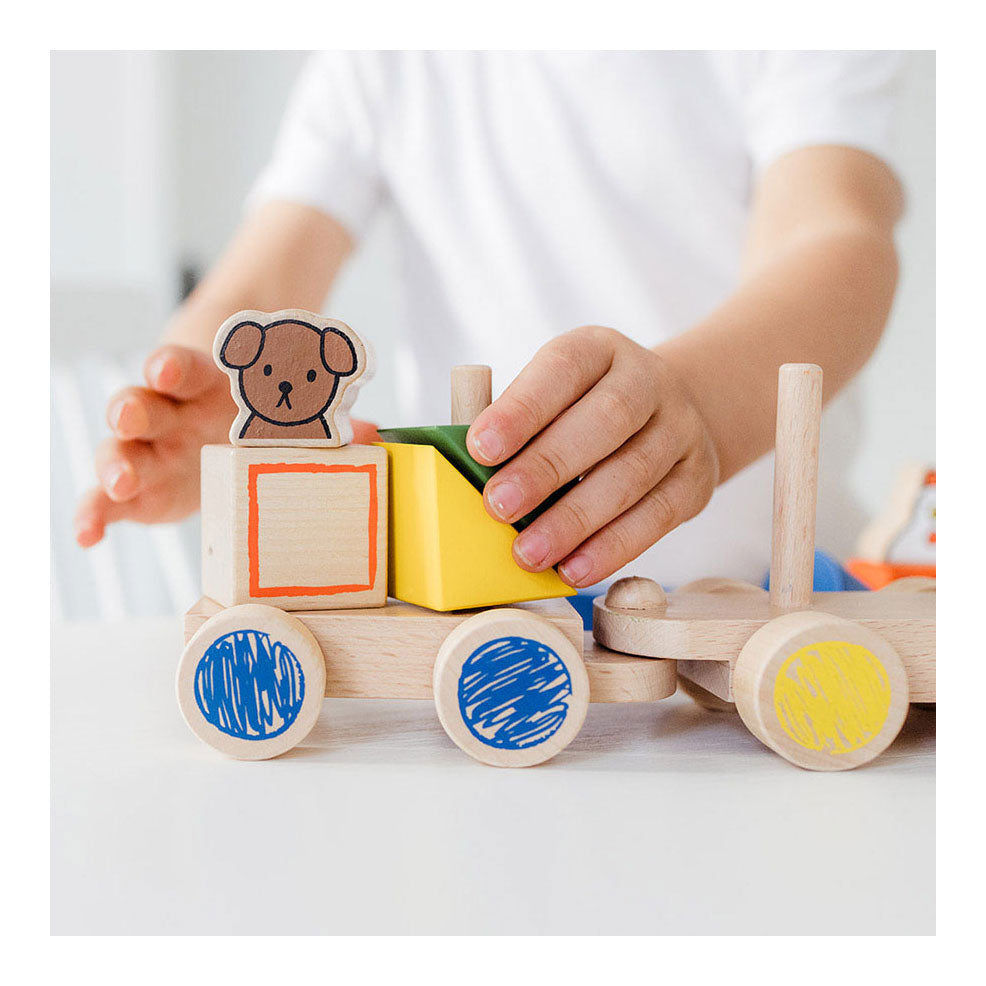 Bambolino toys nijntje houten blokkentrein. 3+