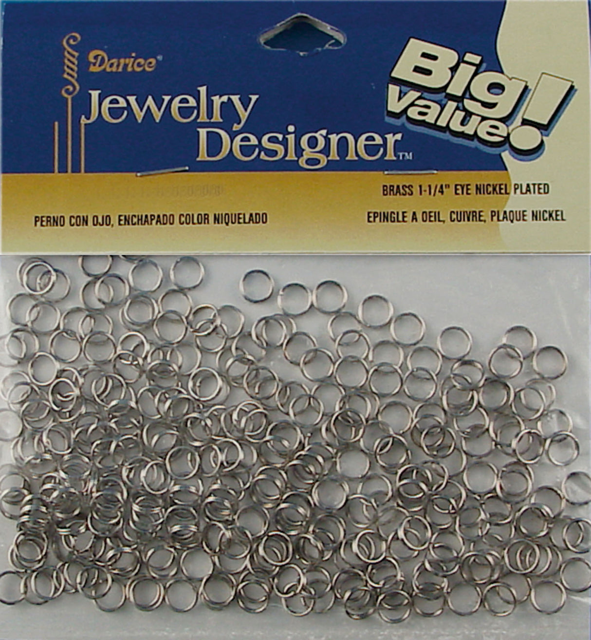 Darice vaessen creative • ringen dubbel 6mm 288pcs silver