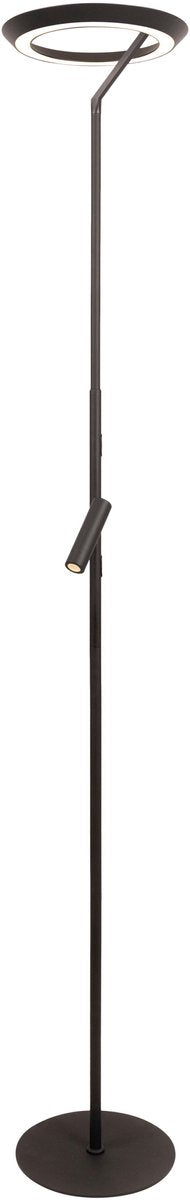 Lucide celeste - vloerlamp - ø 28 cm - led dimbaar - 2700k - zwart | essential