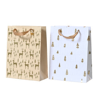 Giftbag papier 2ass | 6 stuks
