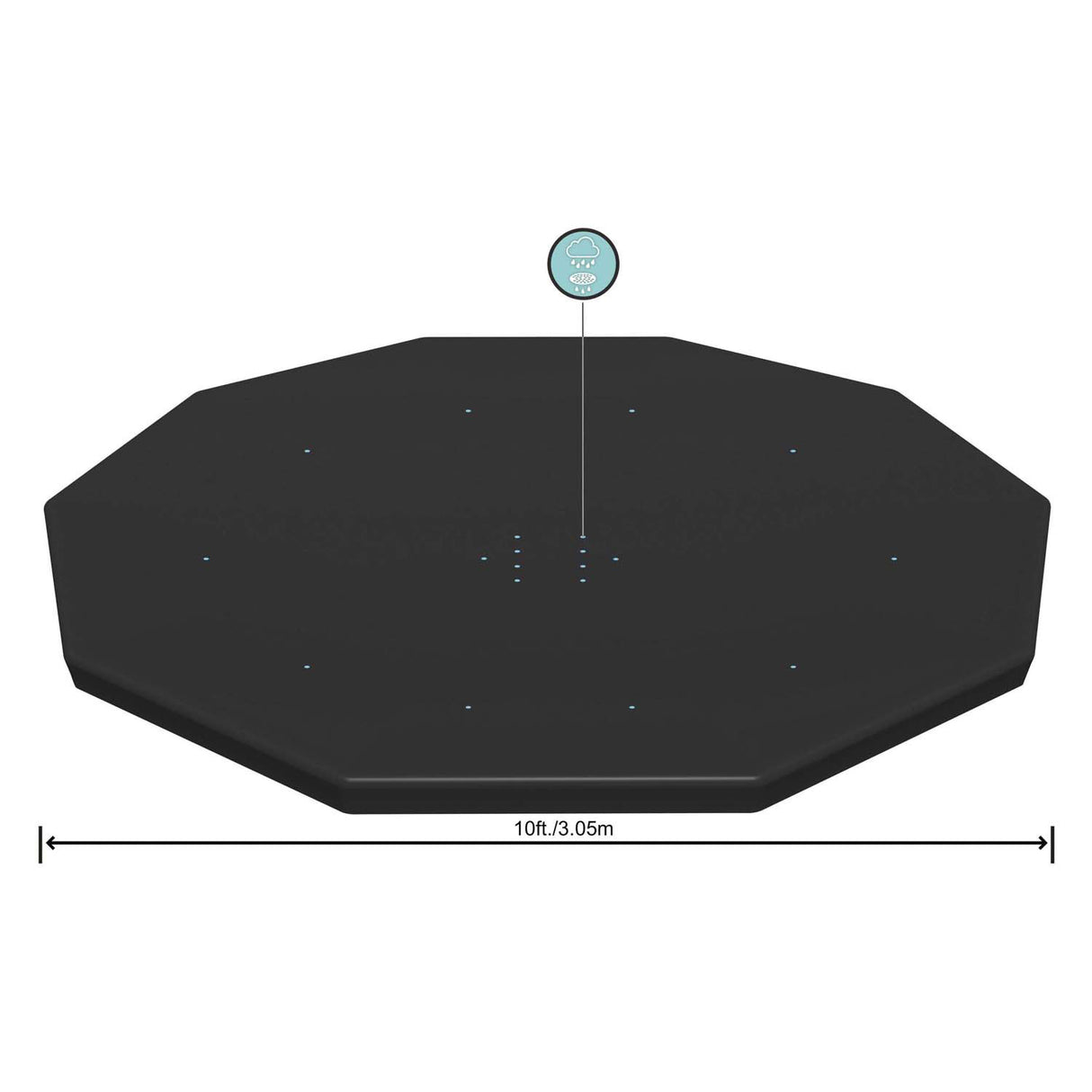 Bestway afdekzeil rond, 305cm