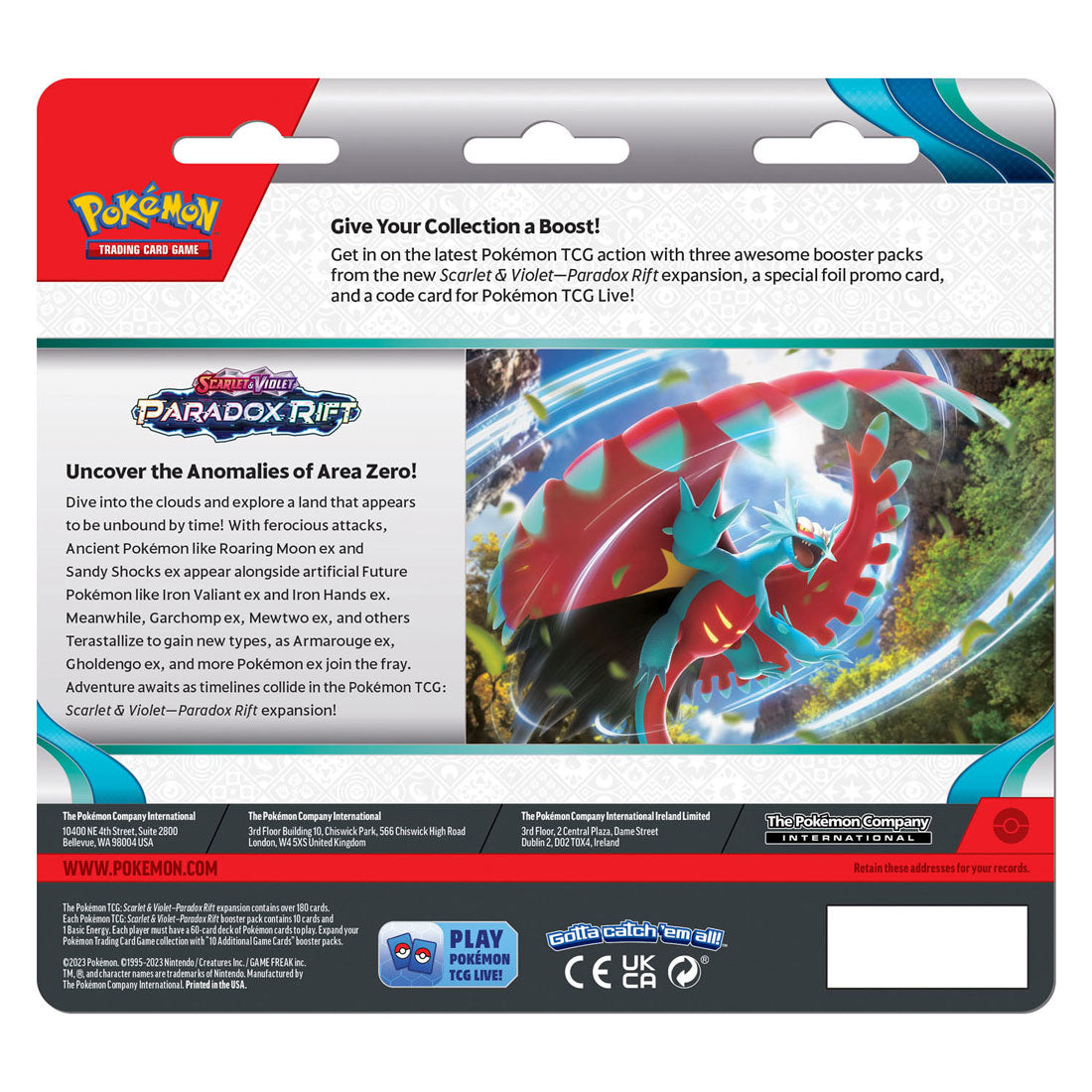 Asmodee pokemon tcg s v paradox rift boosterblister - cetitan