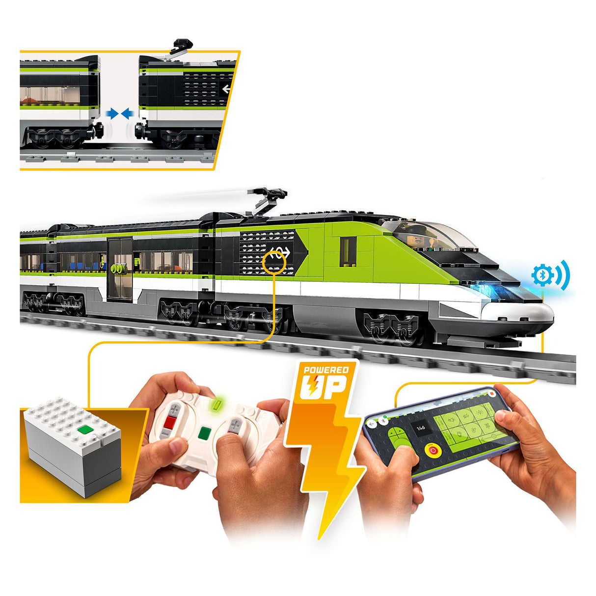 Lego city 60337 express passagierstrein