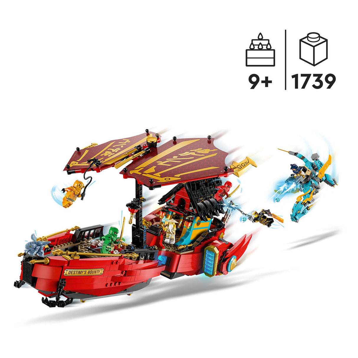 Lego LEGO Ninjago 71797 Destiny's Bounty - Race Tegen De Klok