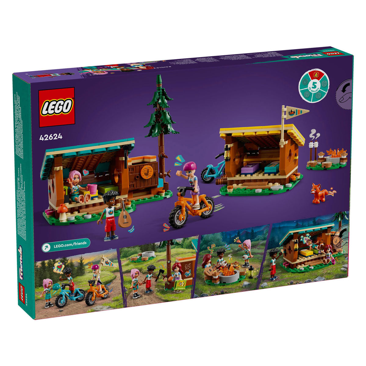 Lego 42624 friends avonturenkamp knusse boshutten
