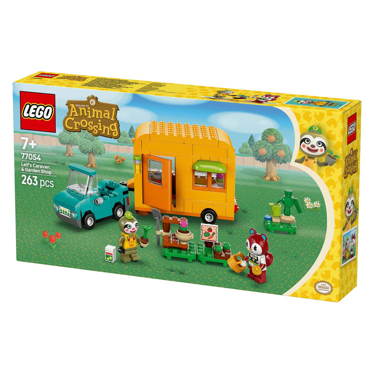 Lego animal crossing 77054 leifs caravan en winkel