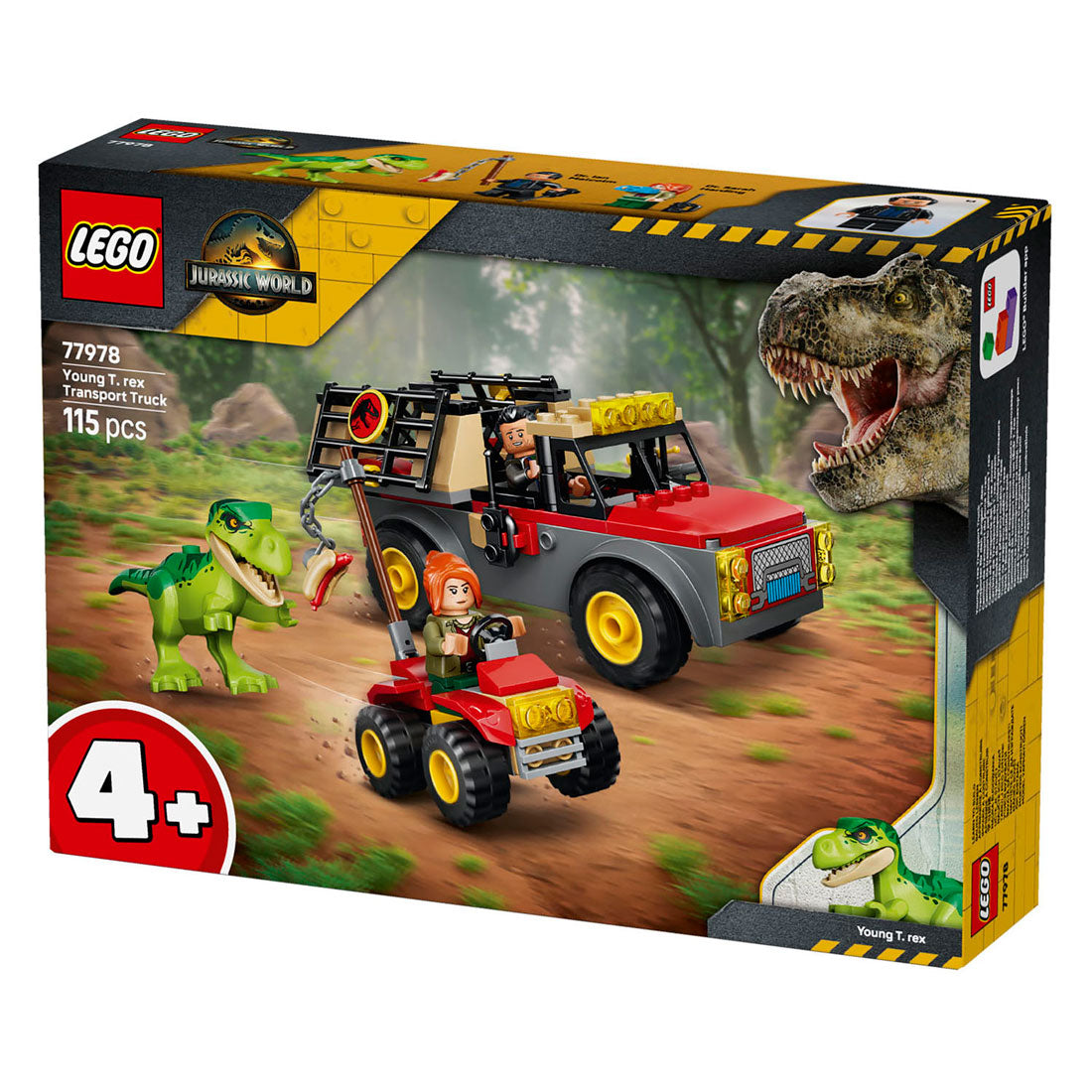 Lego jurassic world 77978 jonge t. rex transporttruck