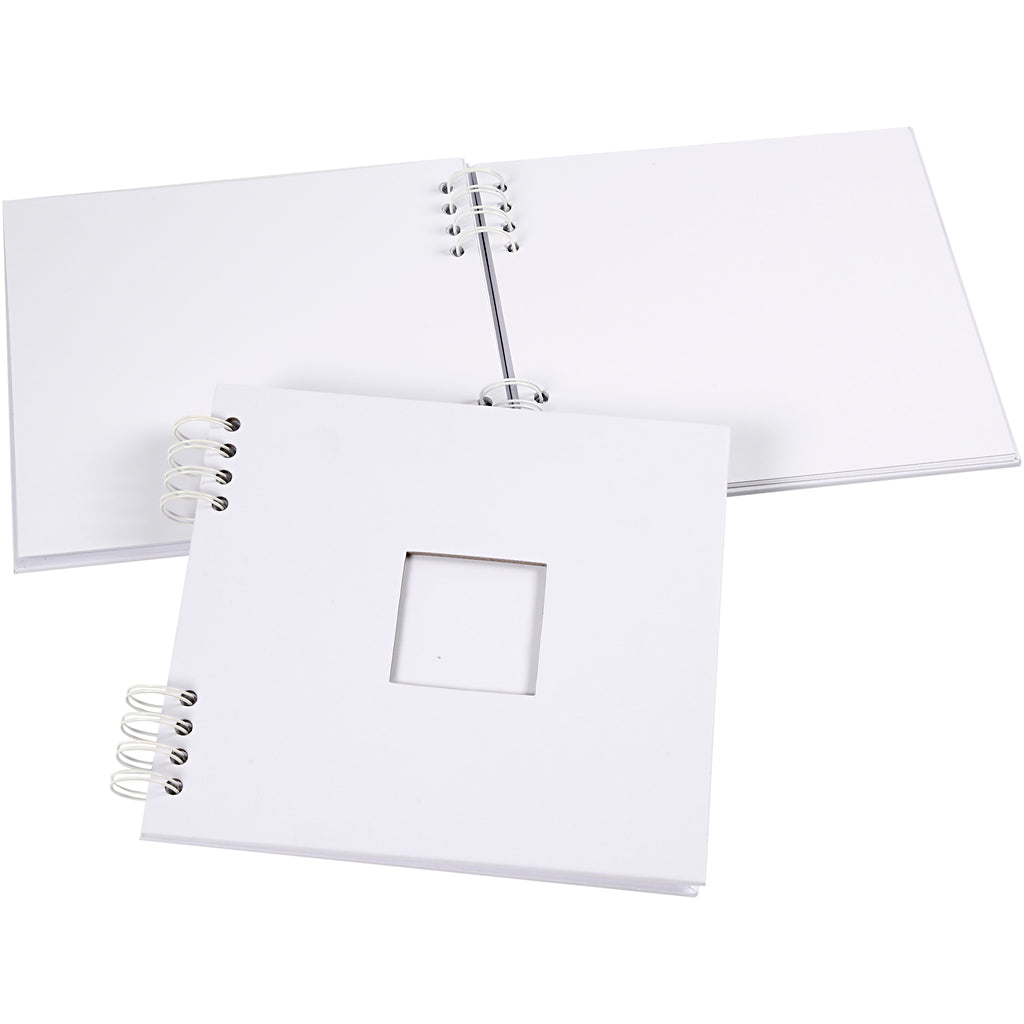 Creativ company http: www.cchobby.nl spiraal-gebonden-scrapbook-afm-20x20-cm-250-gr-wit-1-stuk
