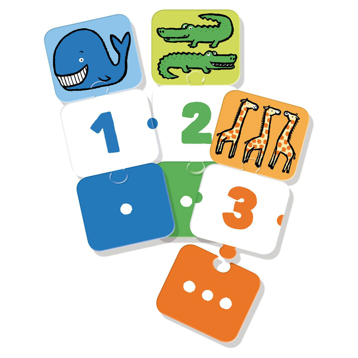 Jumbo ik leer cijfers met 10 3-delige puzzels