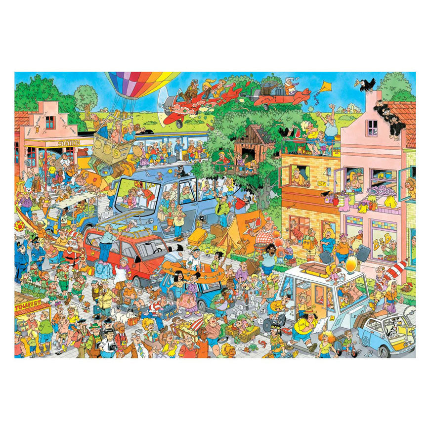 Jumbo jan van haasteren legpuzzel - muziekwinkel en vakantiekriebels, 2x1000st.