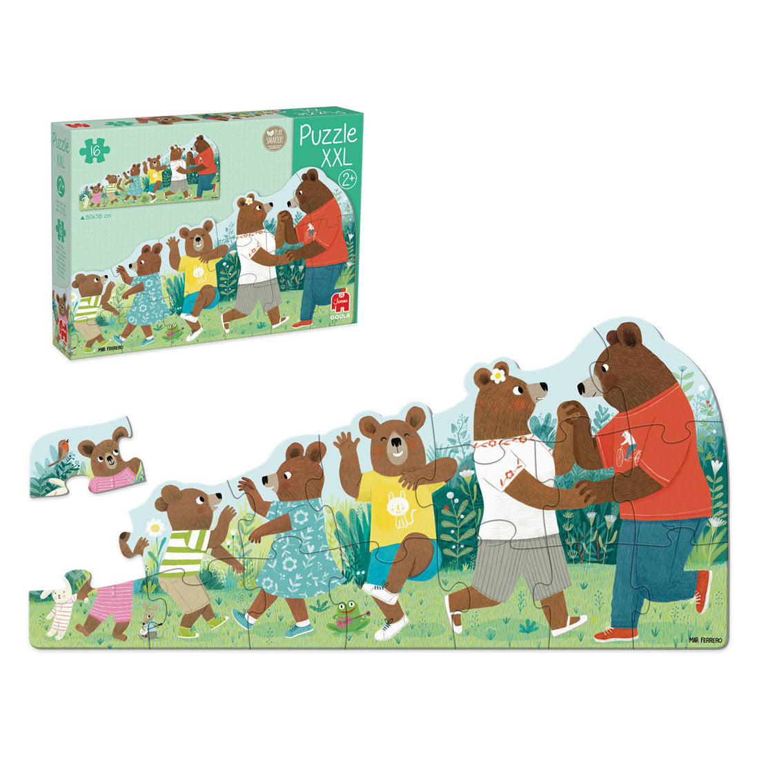 Goula jumbo puzzel xxl beren familie - 16st.