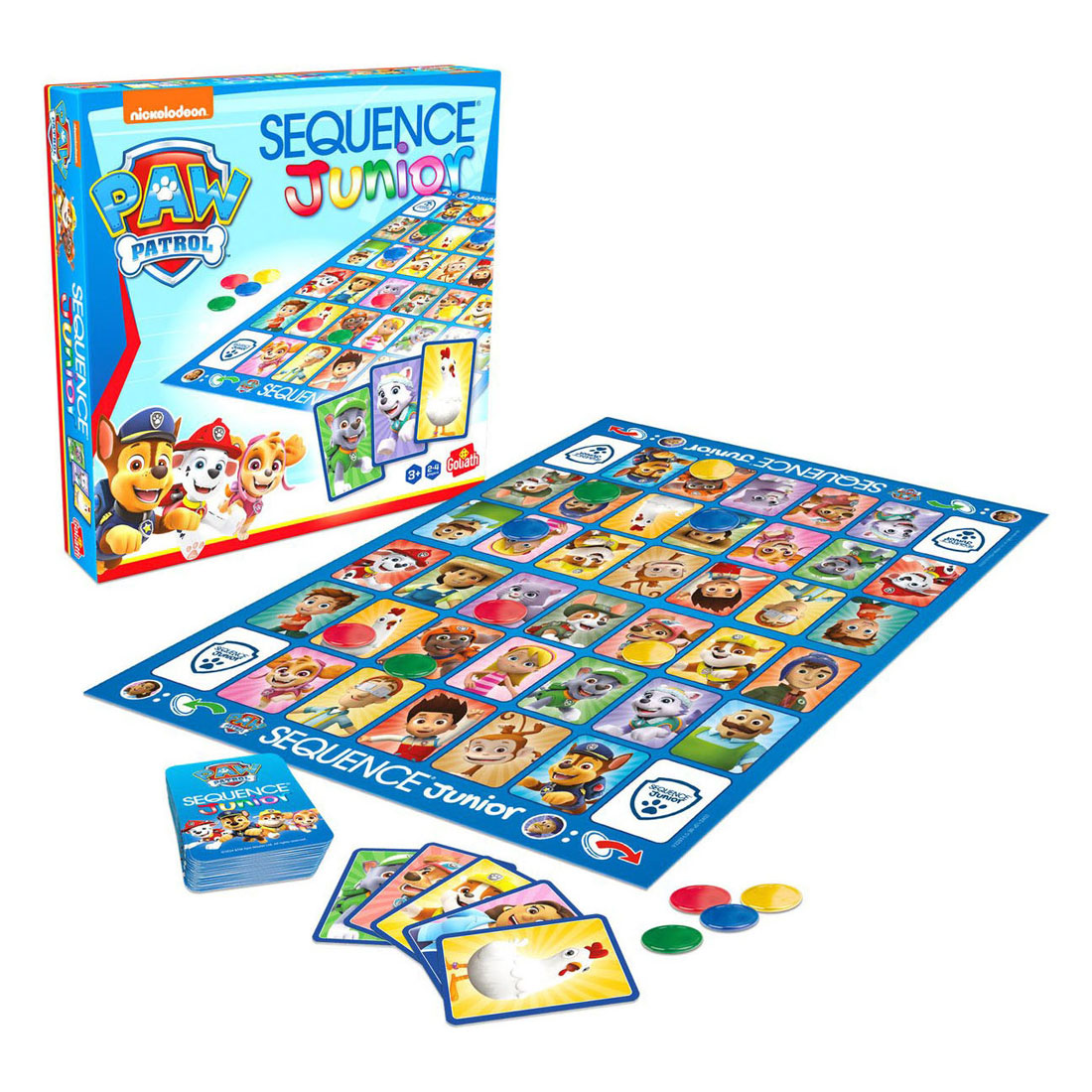 Goliath sequence paw patrol - bordspel - kinderspel - speel sequence met jouw favoriete paw patrol helden!