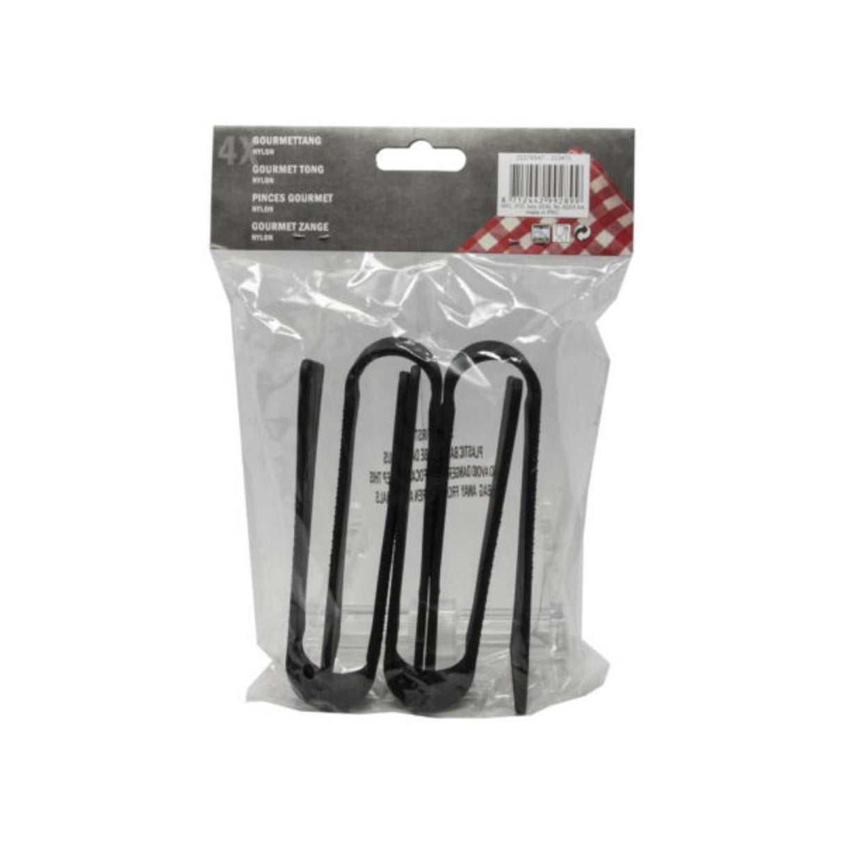 Kitchen tools gourmet tangen 14cm zakje a 4 stuks