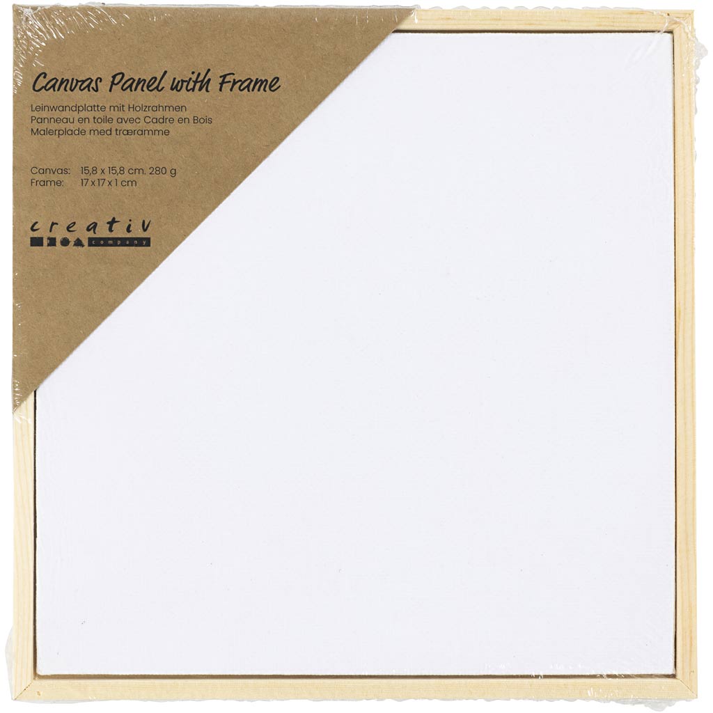 Http: www.cchobby.nl canvas-paneel-met-lijst-afm-15-8x15-8-cm-280-gr-wit-1-stuk