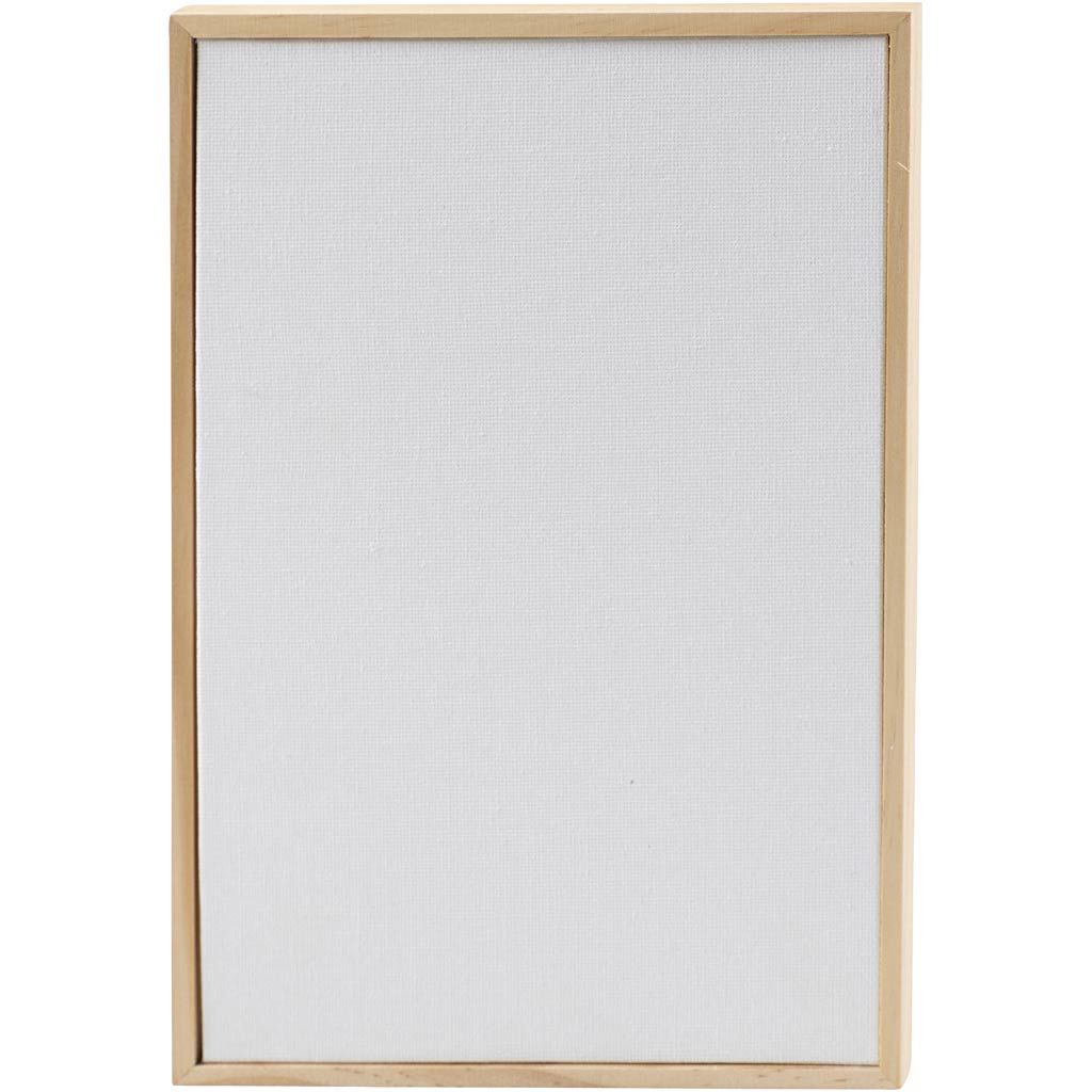 Creativ company http: www.cchobby.nl canvas-paneel-met-lijst-afm-15-8x23-8-cm-280-gr-wit-1-stuk