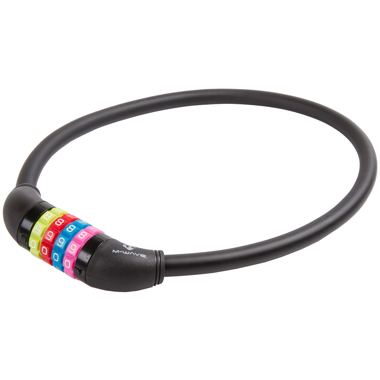 M-wave cijfer-kabelslot silicone blauw 65cm12mm