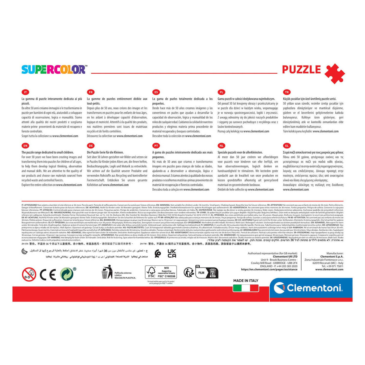 Clementoni Brilliant Legpuzzel Paw Patrol, 104st.