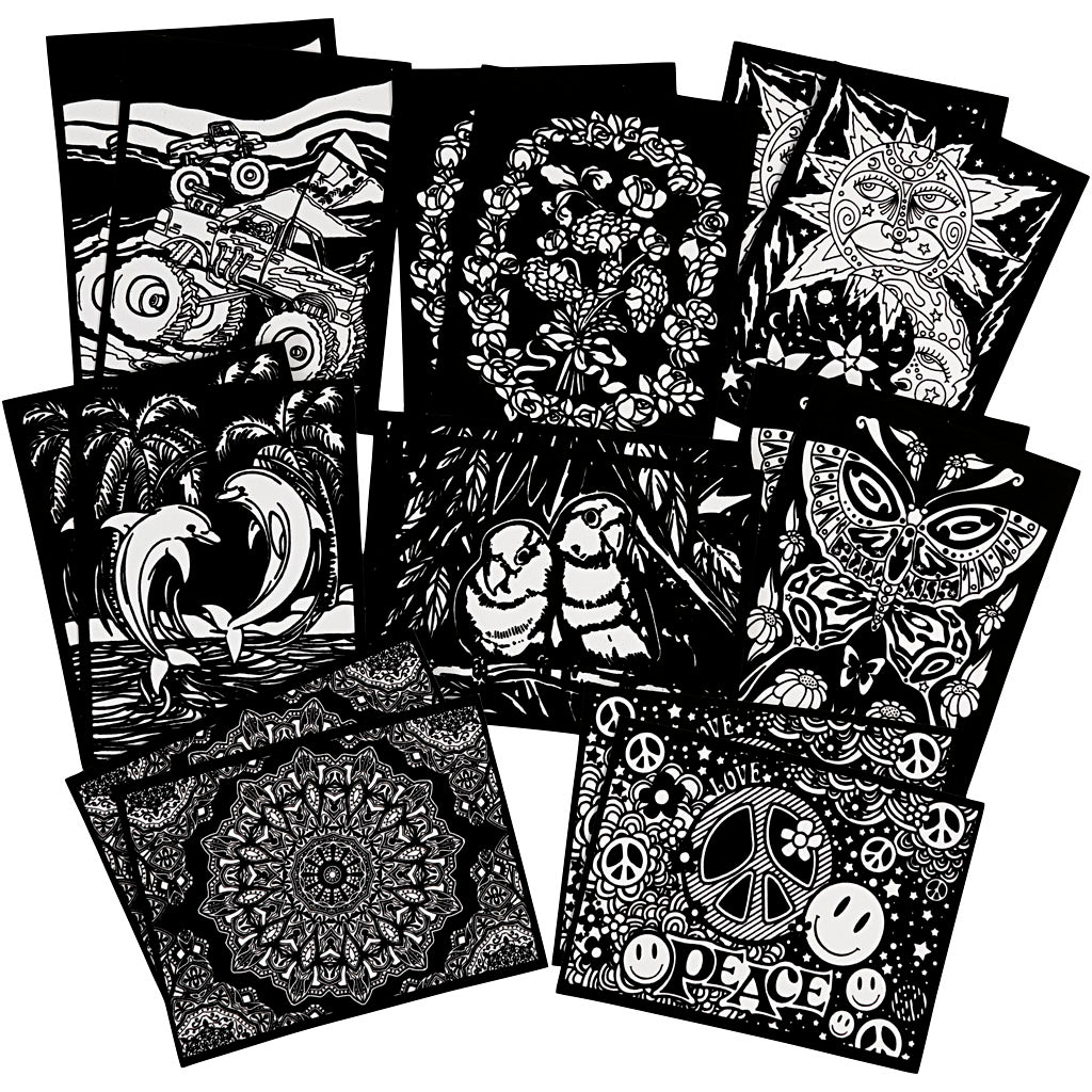 Creativ company http: www.cchobby.nl velour-plaatjes-afm-25x19-cm-16-stuk-1-doos