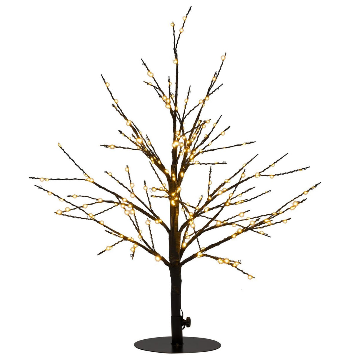 Anna's collection verlichte boom 240led classic warm h60cm met flits functie, dimmer en 8uur timer ip44