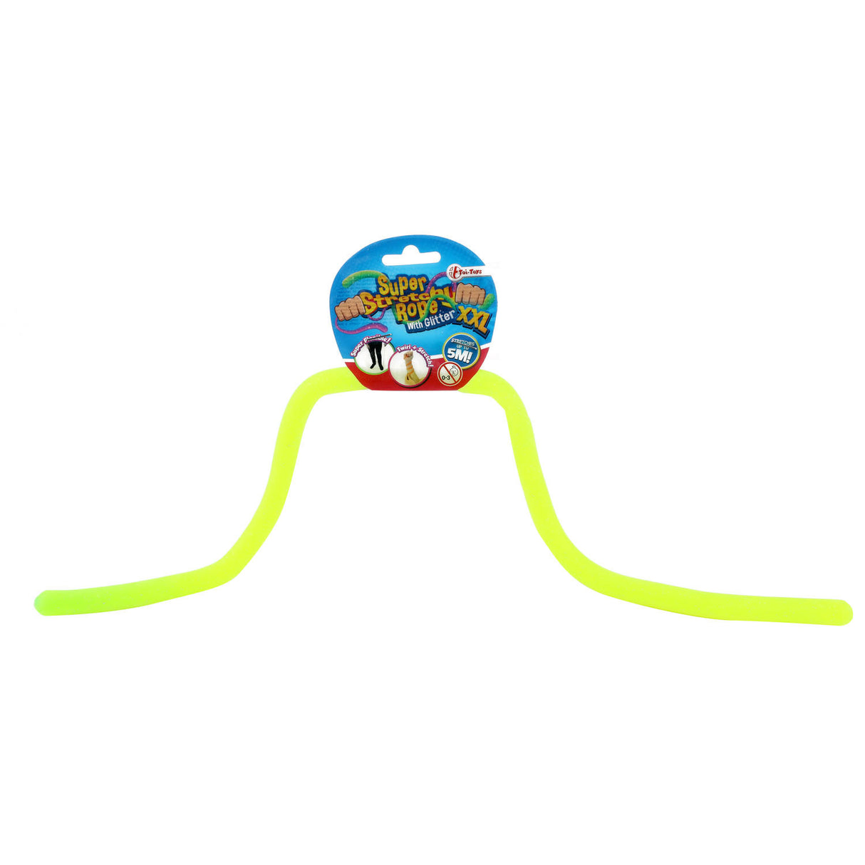 Toi-toys toi toys super rekbaar touw met gliter 50cm