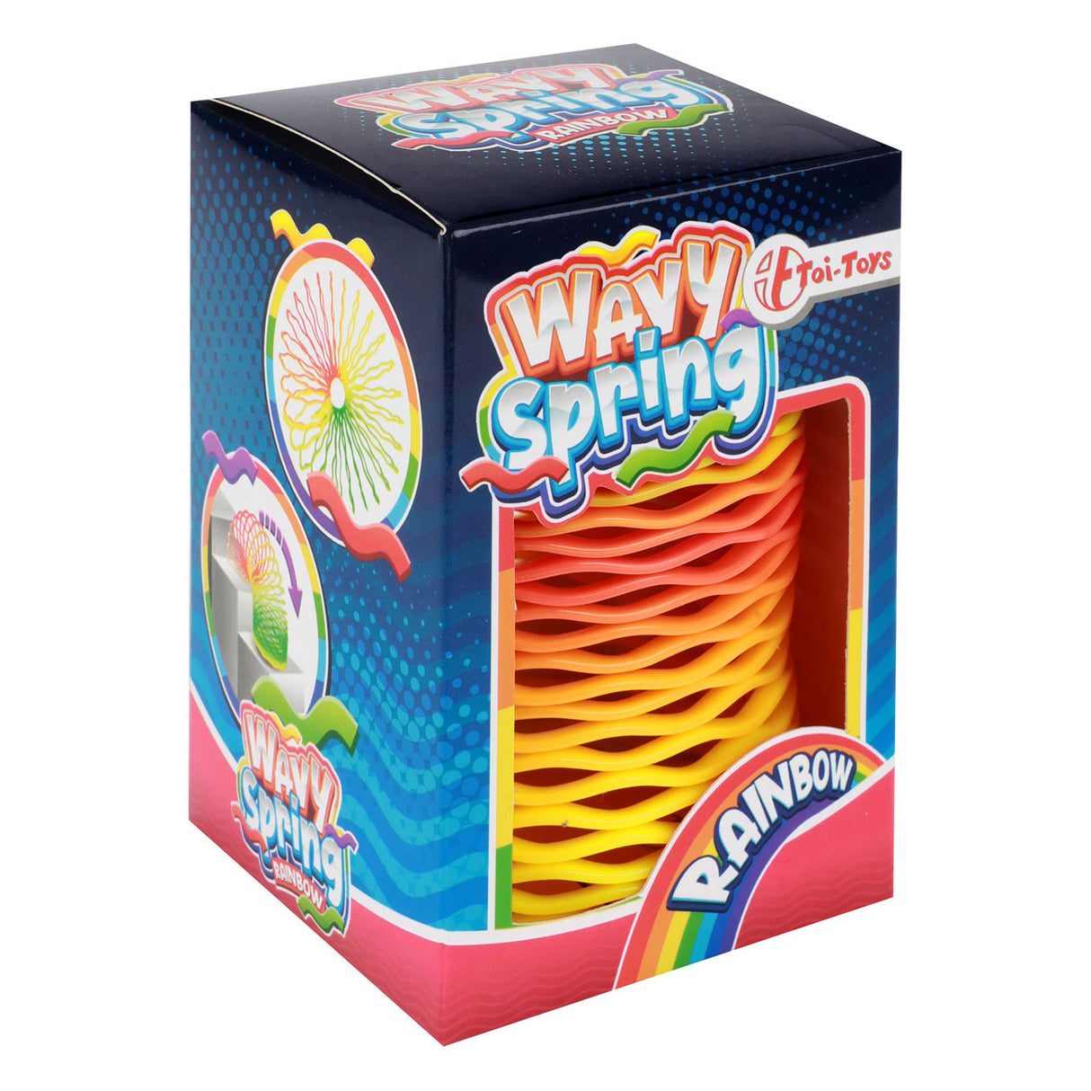 Toi-toys golvende loopveer regenboog