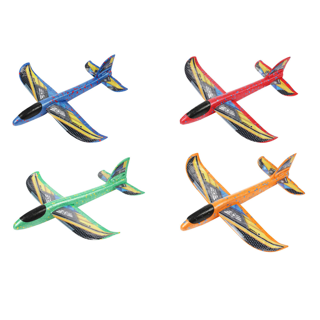 Toi-toys toi toys o play foam vliegtuig 36cm met stickers