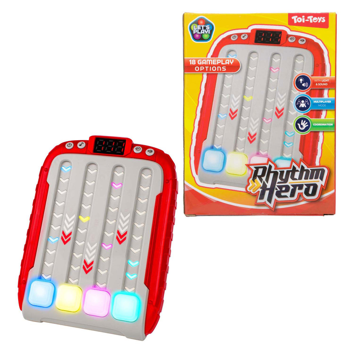 Toi-toys fun elektronisch spel rhythm hero +l-g 3 assorti