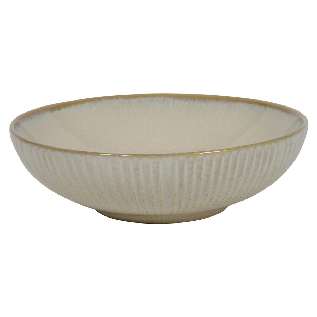 Diep bord lines ocean beige ø18x5,5cm