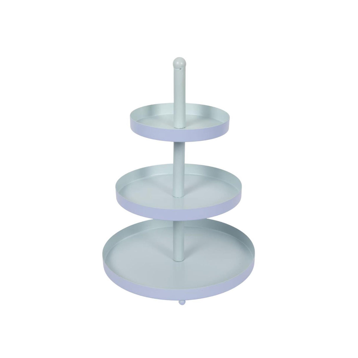 Etagere 3-laags blauw-munt ø25xh35cm