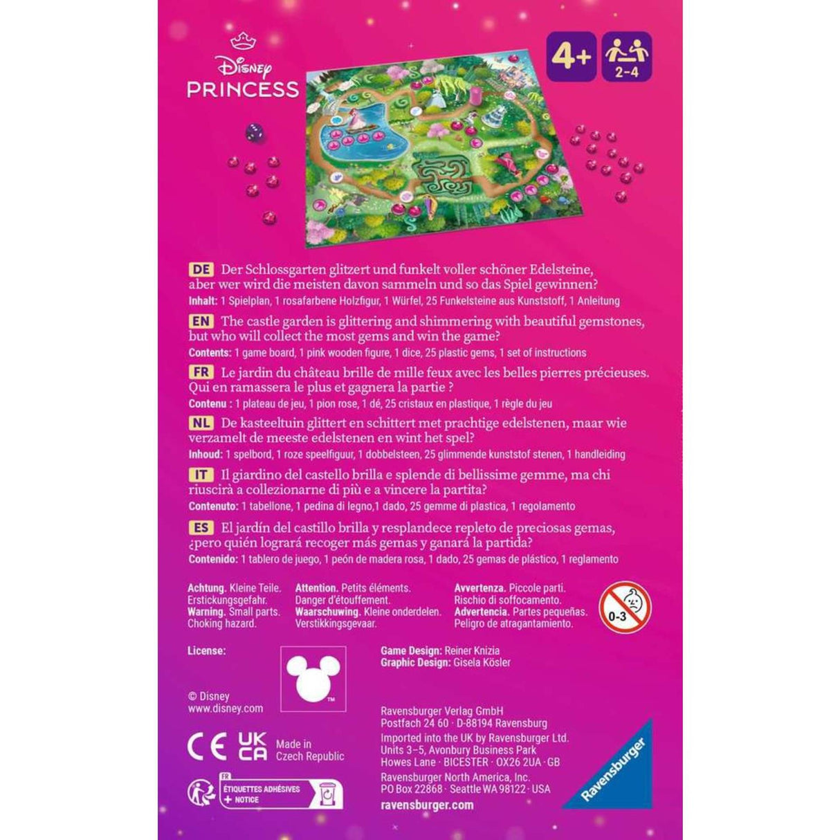 Ravensburger disney princess edelstenen pocketspel