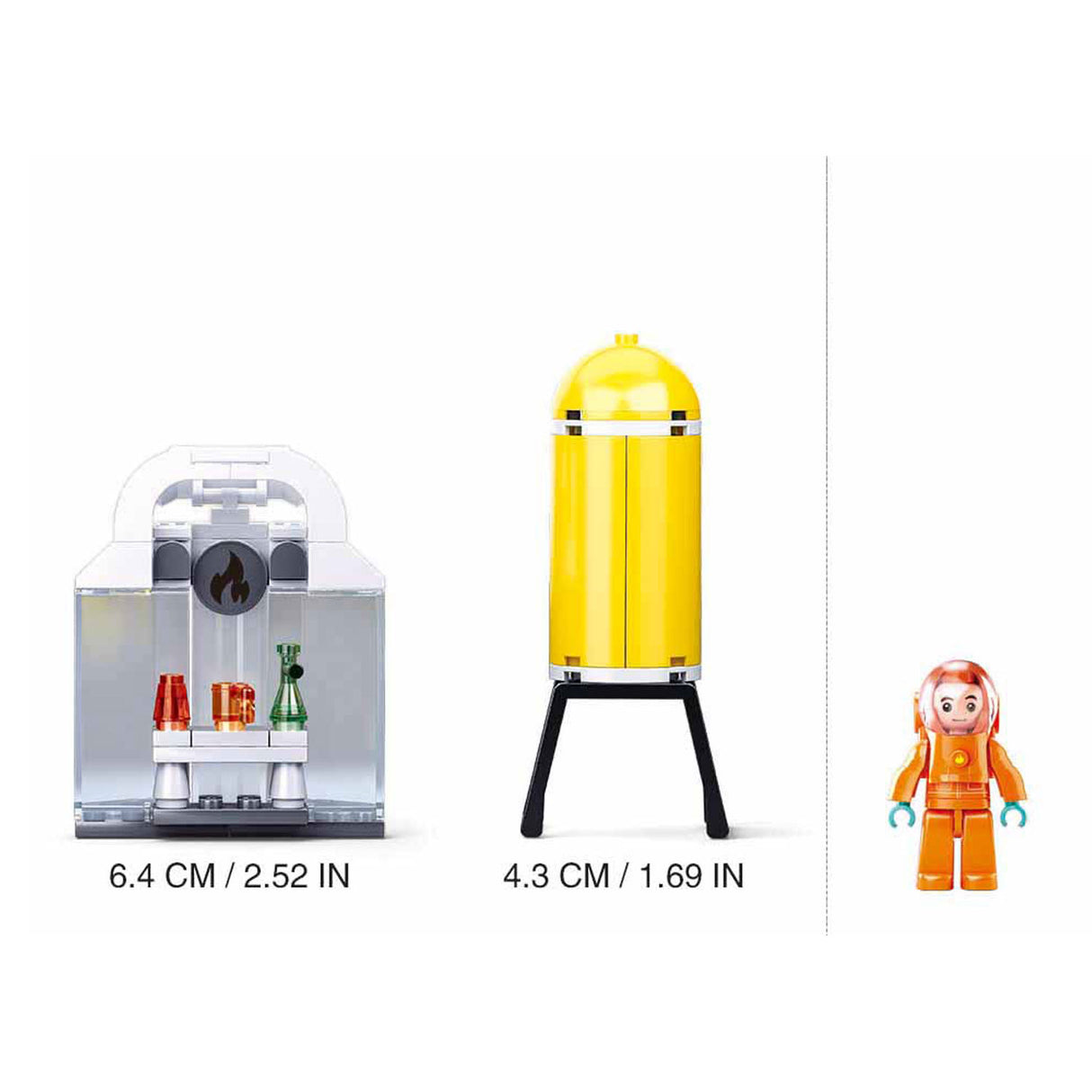 Sluban fire robot drill bouwspeelgoed kinderen vanaf 6 jaar – constructiespeelgoed modelbouw brandweer robot – bouwdoos met 130 bouwstenen en 1 minifiguur – m38-b0963