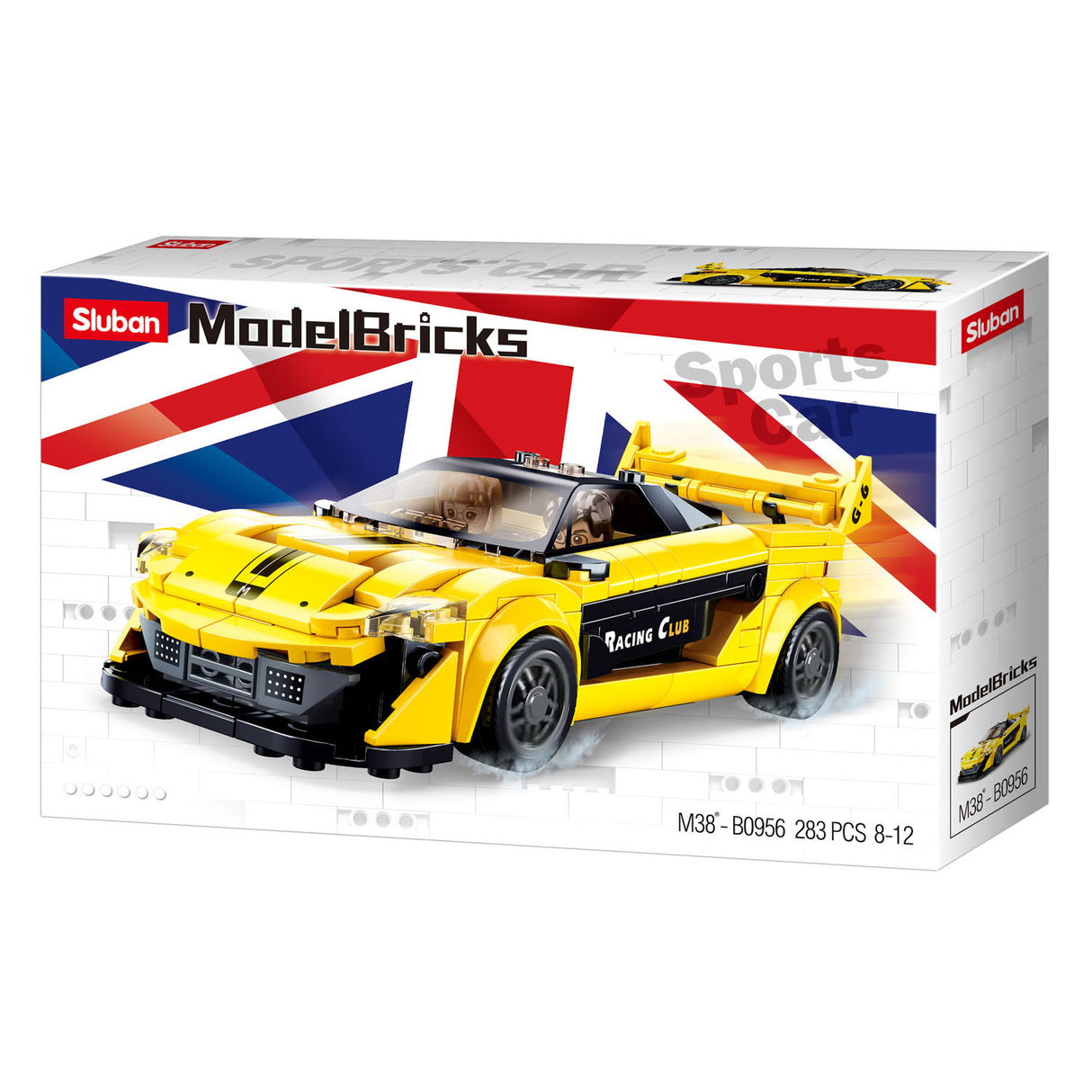 Sluban engelse supercar geel - 283dlg.