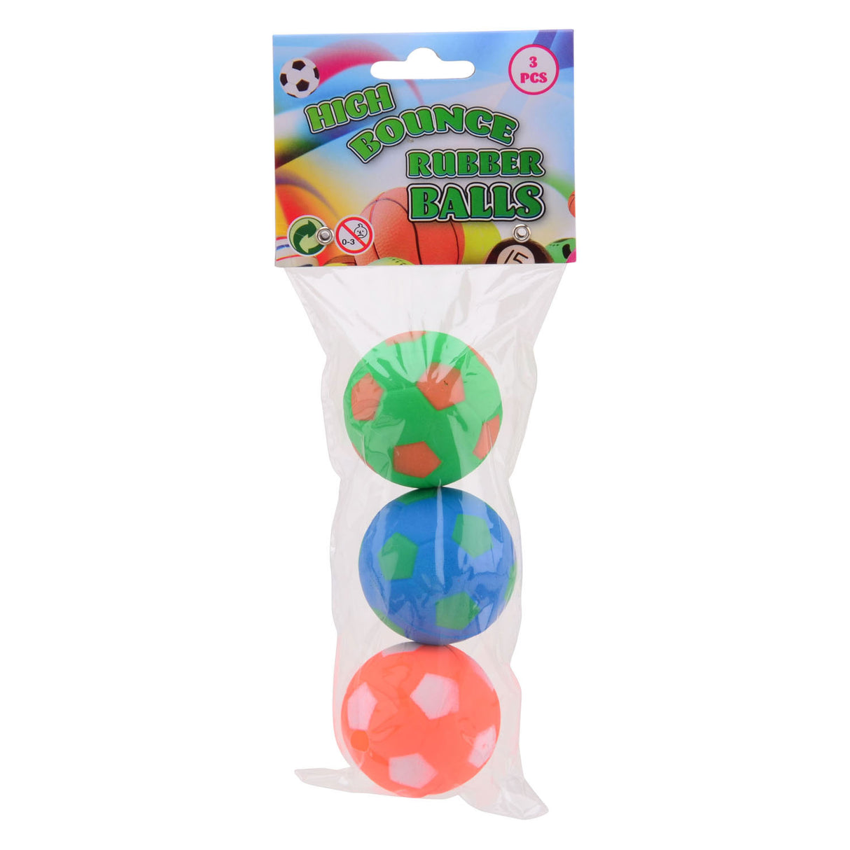 Johntoy hi-bounce ballen, 3st