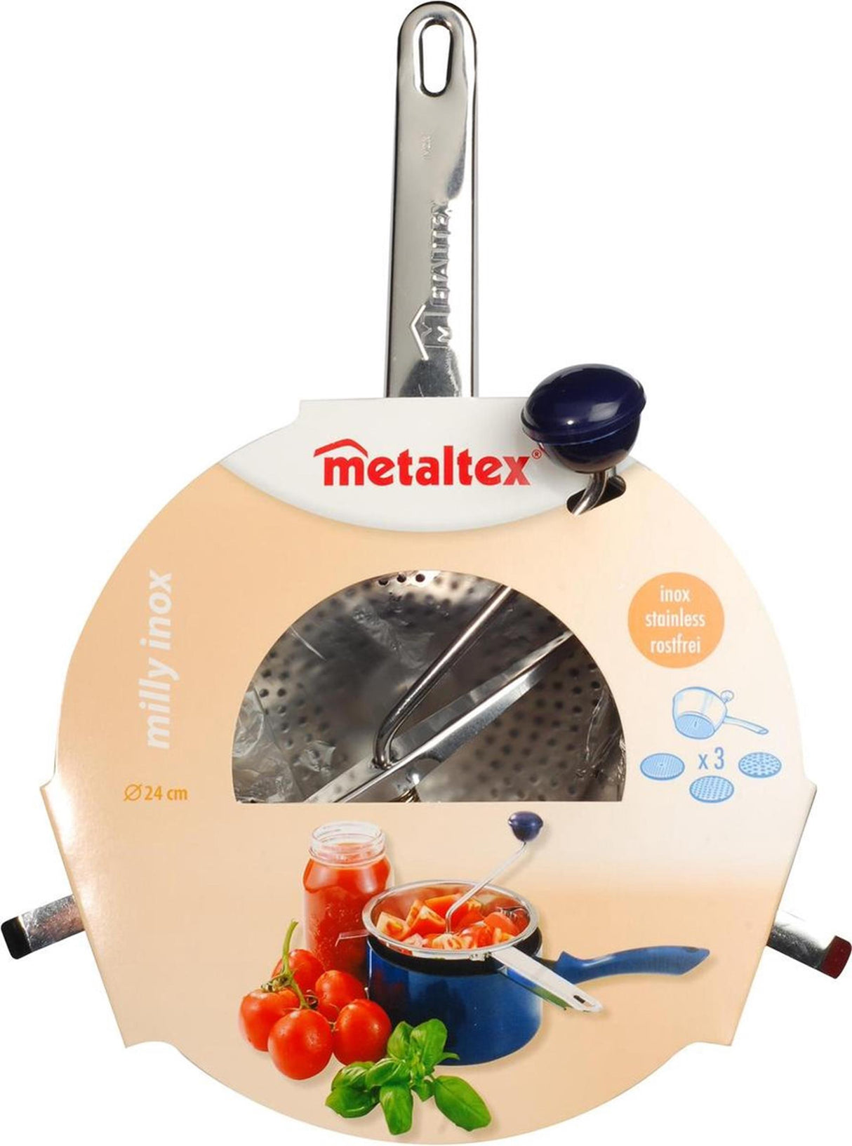 Metaltex passeerzeef rvs 24cm