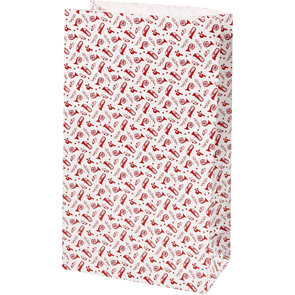 Http: www.cchobby.nl papieren-zakken-trompet-h-21-cm-afm-6x12-cm-80-gr-rood-wit-8-stuk-1-doos