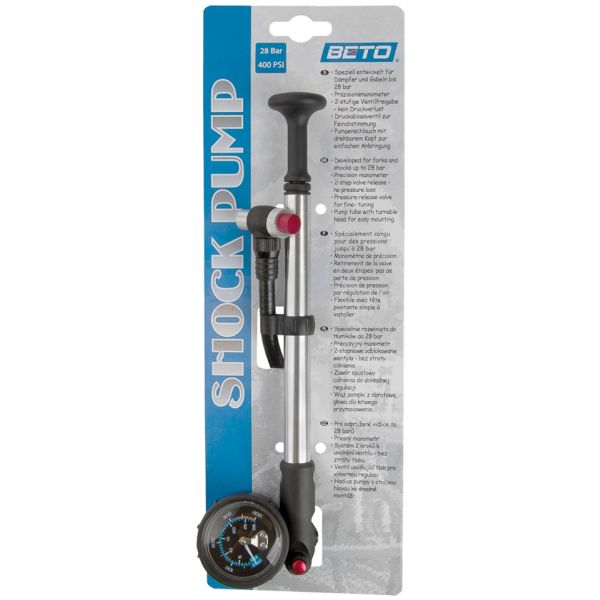 Voorvorkpomp Beto met manometer - aluminium