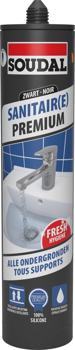 Soudal sanitair premium zwart