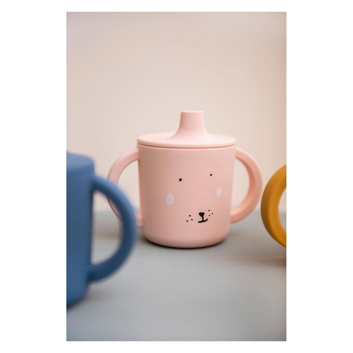 Trixie tuitbeker - mrs. rabbit - drinkbeker voor baby - antilek beker - voor baby's vanaf 4 maanden - van siliconen - geschikt voor de vaatwasser