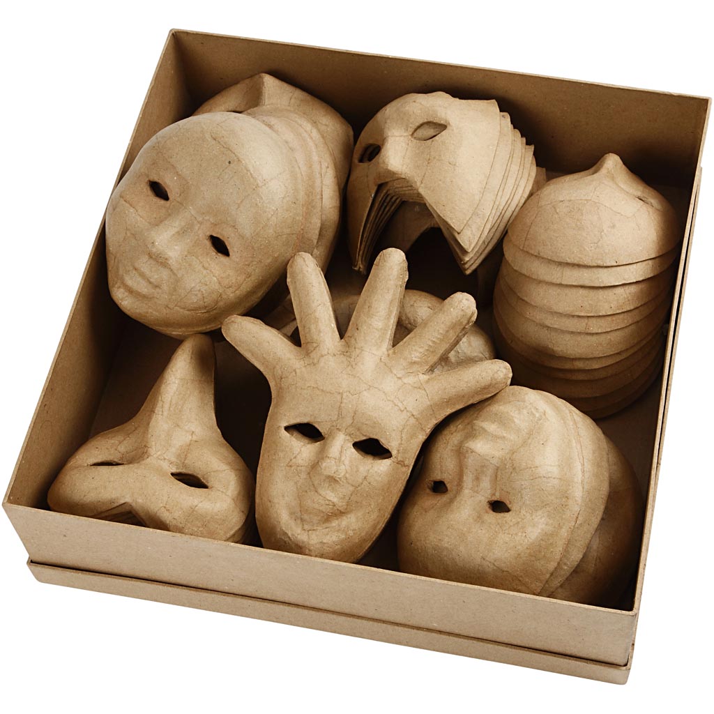 Creativ company http: www.cchobby.nl maskers-h-12-21-cm-60-stuk-1-doos