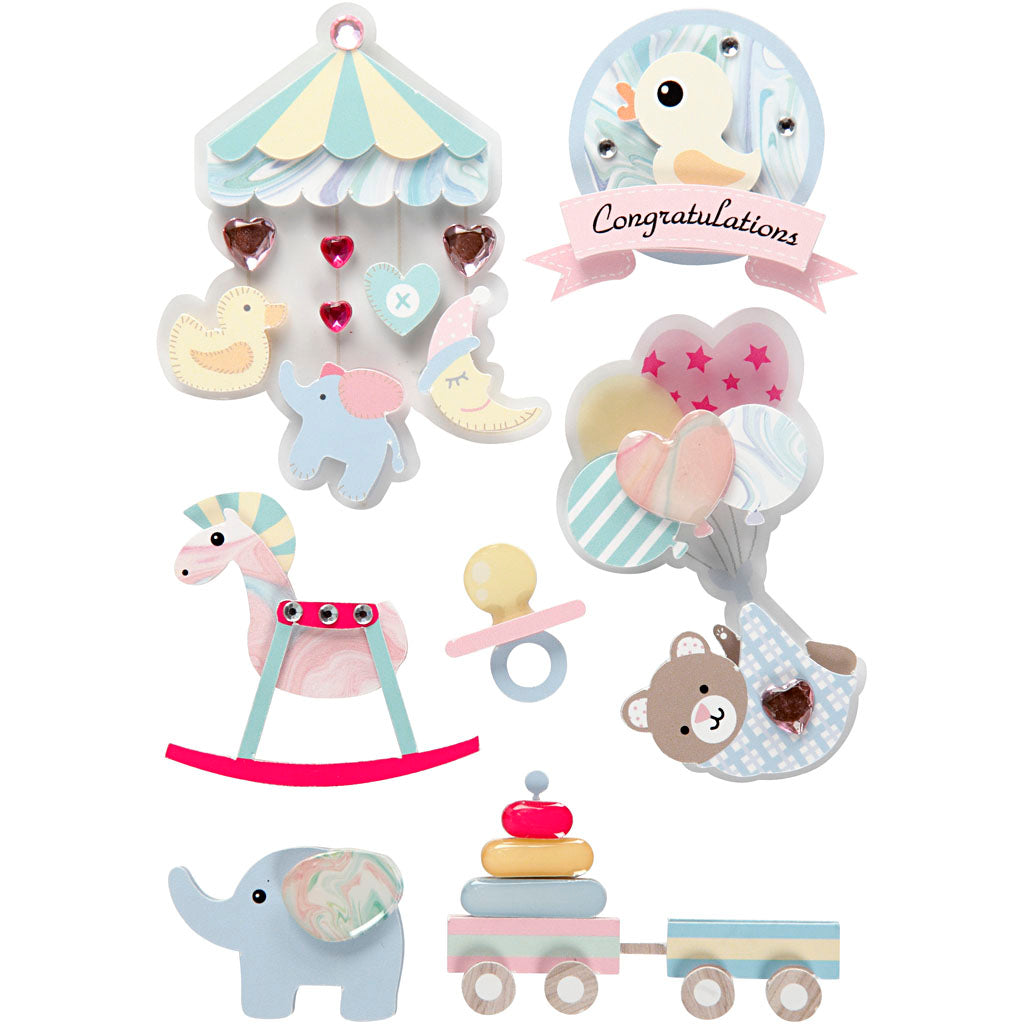 Http: www.cchobby.nl 3d-stickers-baby-h-25-70-mm-b-20-55-mm-dikte-7-mm-8-stuk-1-doos