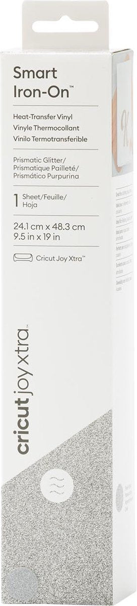 Cricut smart iron-on joy xtra folie snijbreedte 48.3 cm glitter, zilver